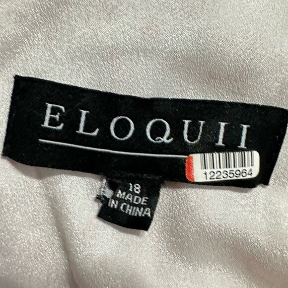 Eloquii Printed Midi Dress Women's Plus 18 White Red Hearts Cold Shoulder RTR - Picture 7 of 13